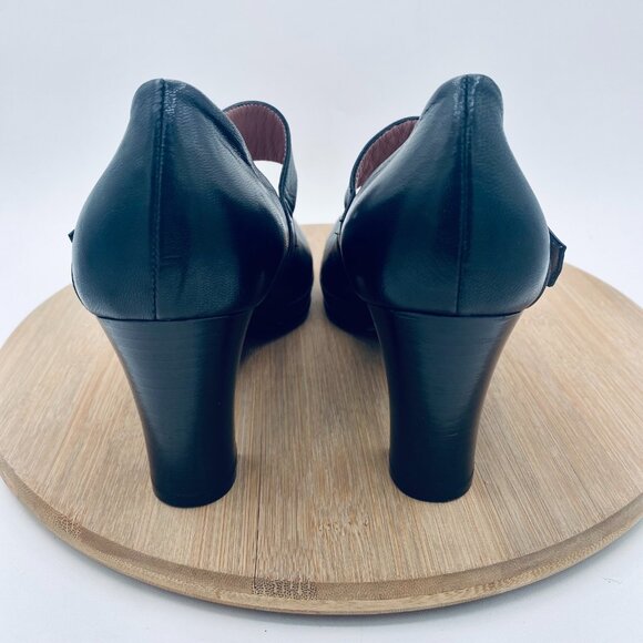 BeautiFeel Heels Womens 9 40 Black Leather Mary Jane Pumps Comfort - Picture 8 of 12